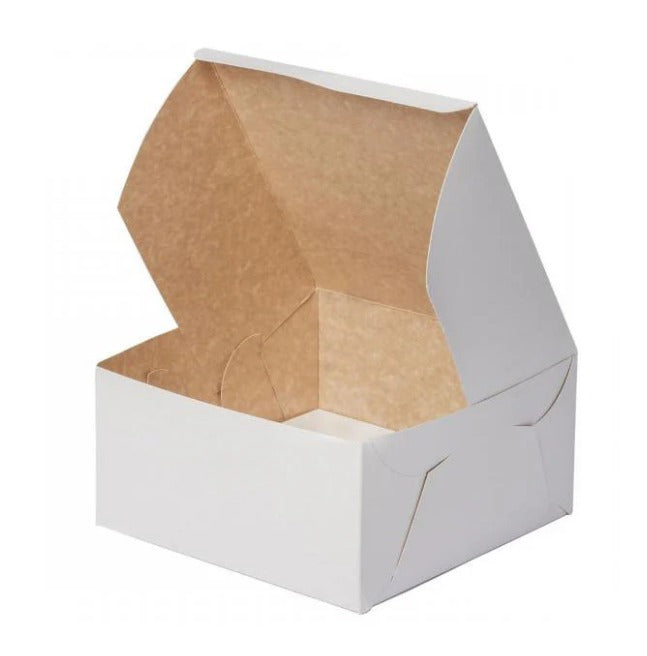 White Standard Cake Boxes | Standard (4") And Deep (5") Heights | (4" - 14")